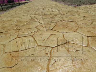 کفسازی بتن استامپی ( دکوراتیو )